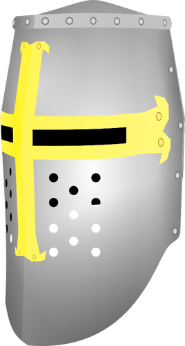 Crusader wielki hełm ilustracja wektorowa