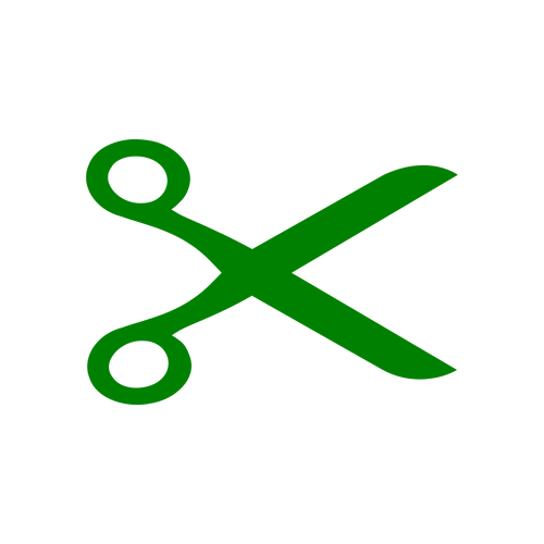 ClipArt vettoriali di forbici verde