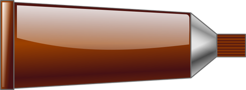 Vetor desenho do tubo de cor marrom