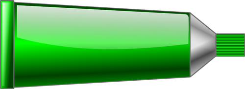 녹색 컬러 튜브의 벡터 그래픽