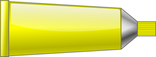 Grafică vectorială tub de culoare galbenă