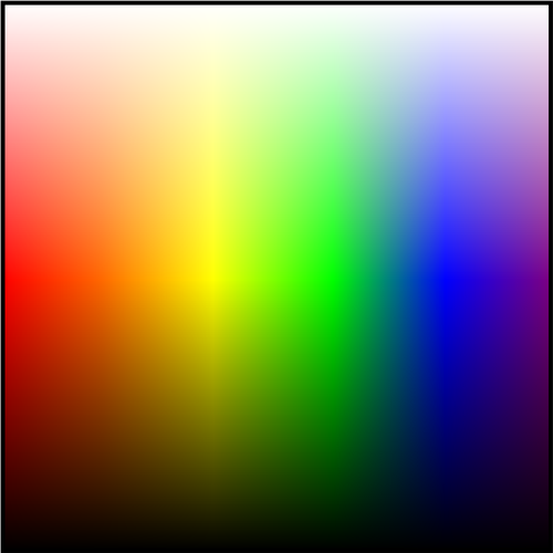 Vektorgrafikk av digital farge Kartikon