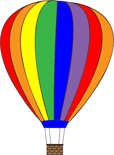 Aerostato di aria colorati
