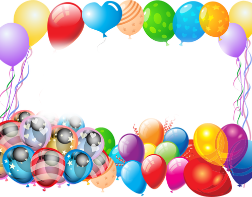 Colorful party balloons