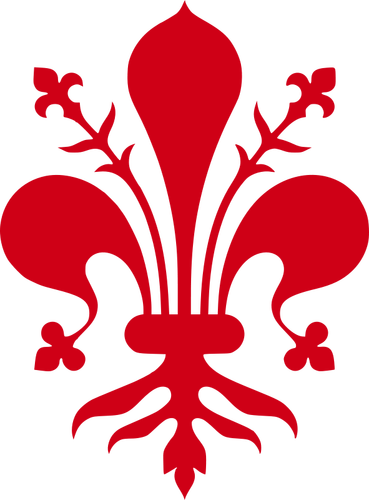 Vector escudo de la ciudad de Florencia