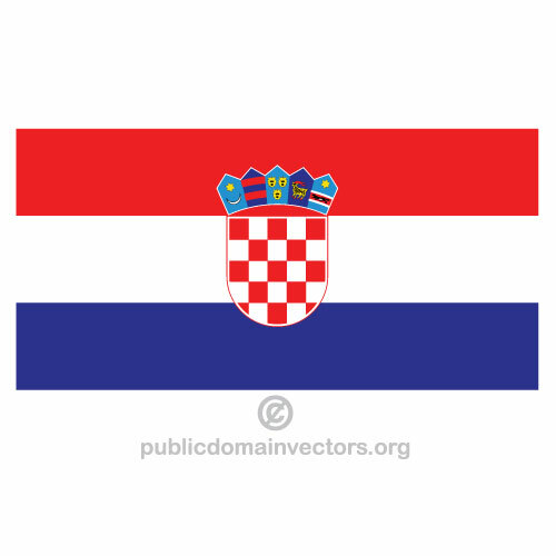Kroatiska vektor flagga