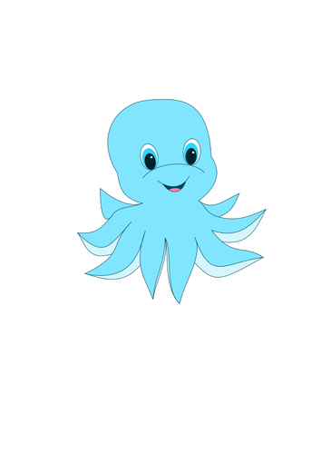 Baby blå bläckfisk