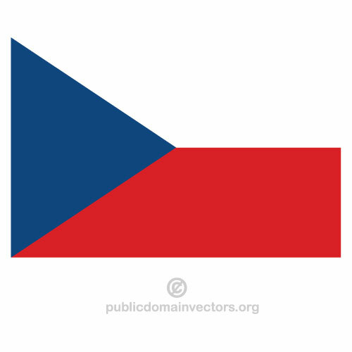 Vector bandera de República Checa