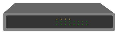 8-port Switch de bureau métallique avec 4 Ports PoE routeur sans fil de dessin vectoriel