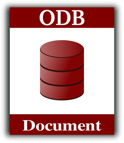ODF документ векторный icon