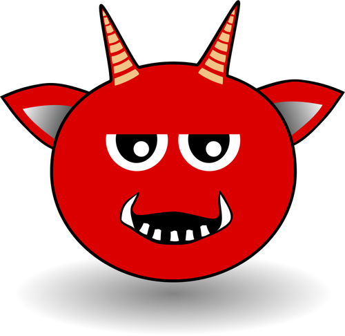 Little Red Devil desene animate vector imagine