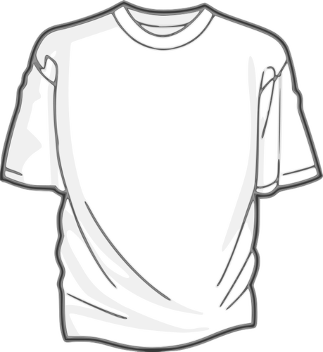 Weißes T-shirt-Vektor-Bild