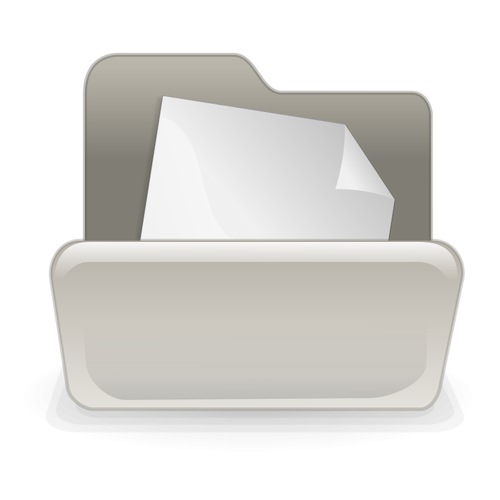 Folder z czystym papierze ilustracji wektorowych