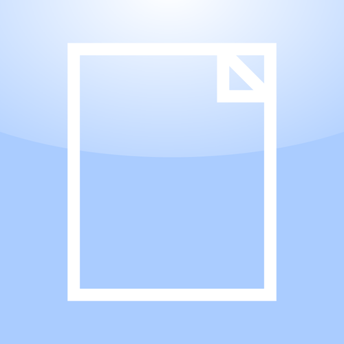 Vektorový obrázek ikony počítače OS prázdného dokumentu