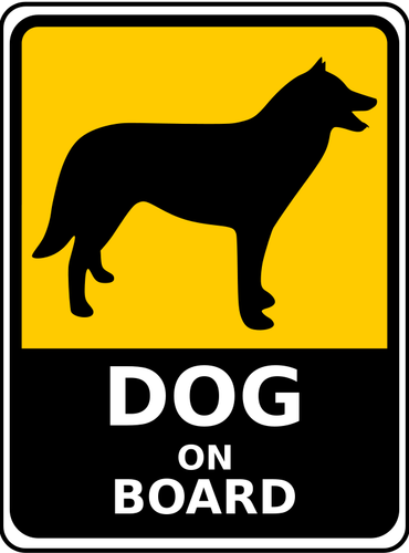 ボード上の記号ベクトル イメージ犬