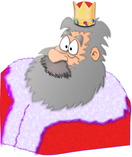 Santa the King vector graphics