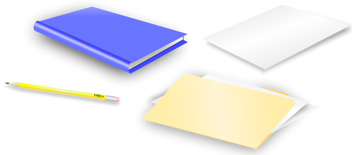 Office skrivepapir vector illustrasjon