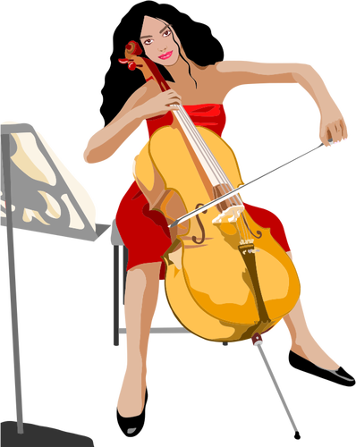 Vrouwelijke cellist