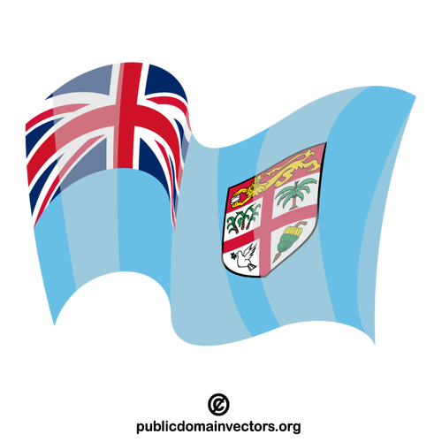 Fiji mengibarkan bendera