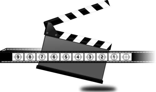 Filmklappe-Countdown-Vektor-illustration