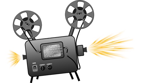 Filmový projektor vektorové kreslení