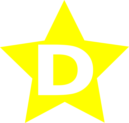 Żółty symbol gaśniczy