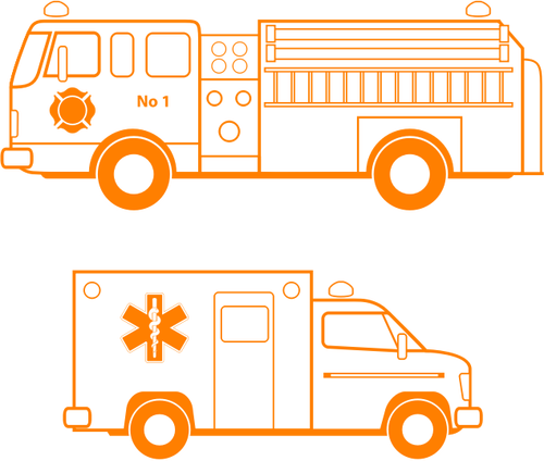 Notfall-Service-Fahrzeug-Vektor-Bild