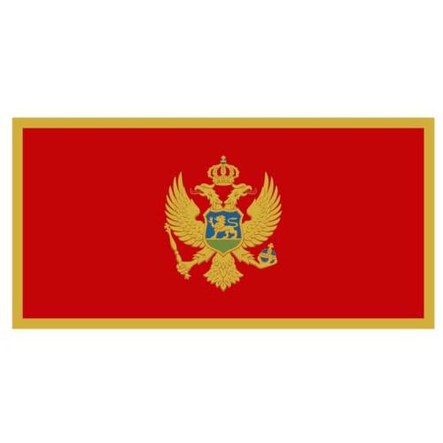 Vlag van Montenegro vector