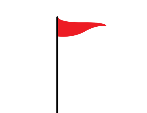 Красный флаг векторная графика