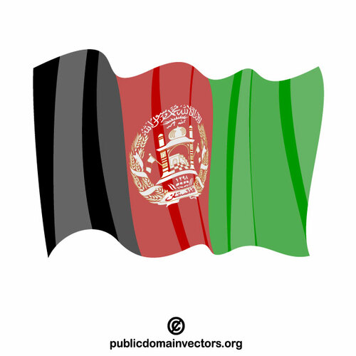 아프가니스탄 벡터 클립 아트의 국기