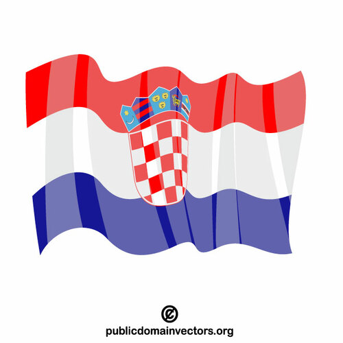 Drapeau national de la Croatie