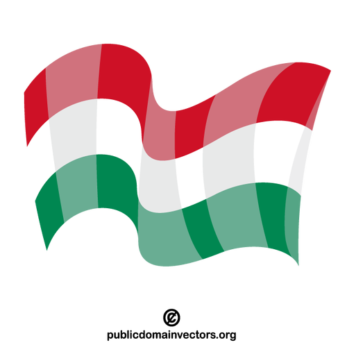 Drapeau de la Hongrie vecteur