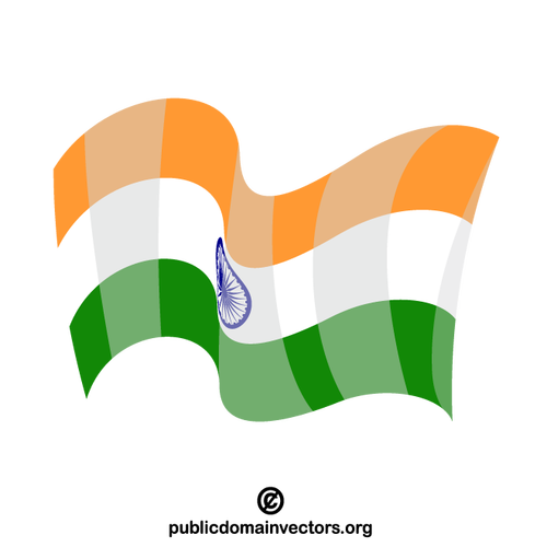 Flagge von Indien Vektor