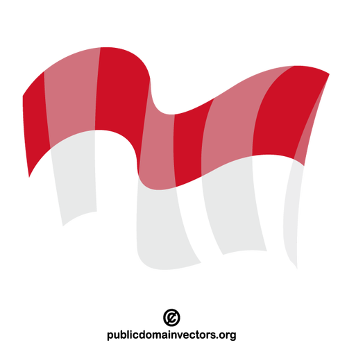 Vlag van Indonesië vector