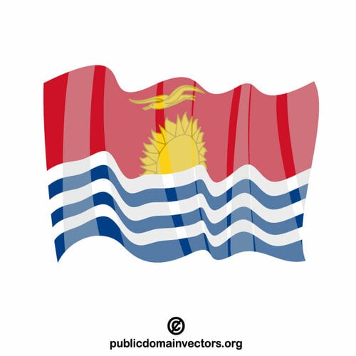 Nationale vlag van de Republiek Kiribati