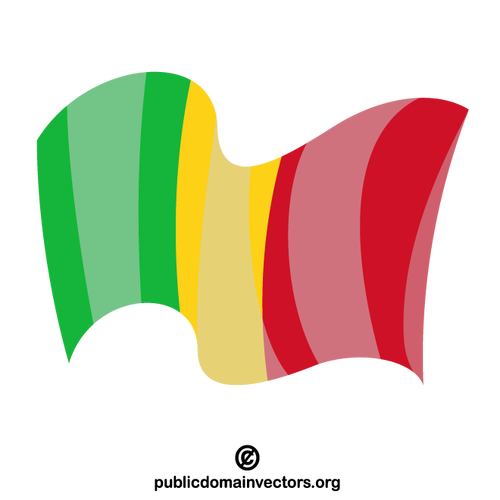 Vecteur drapeau du Mali