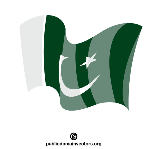 Bandera del vector de Pakistán