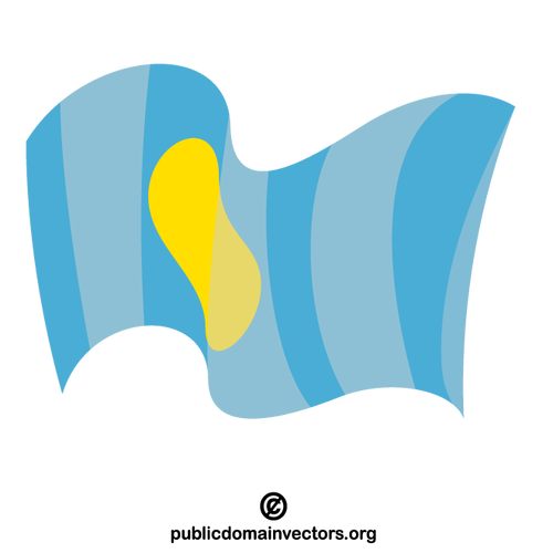 Flagge der Republik Palau