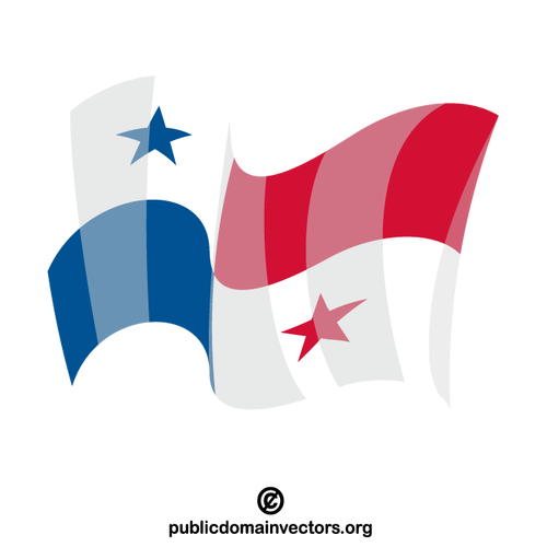 Panamas flagga vektor