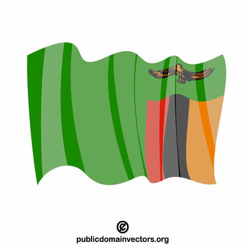 Vlajka Zambie vektor