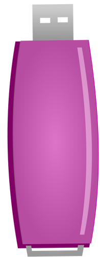 Розовый флэш-накопитель векторное изображение