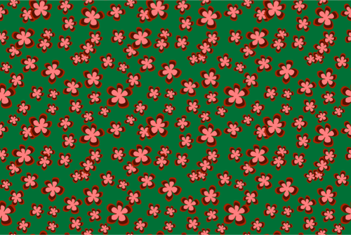 Pink flowers on green background