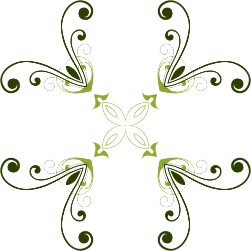 Blommigt geometriska mönster vektor illustration