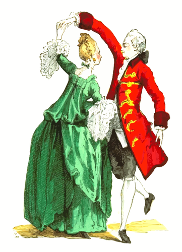 18de eeuwse Franse balzaal kledij