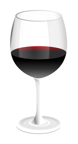 Красные вина стекла векторное изображение