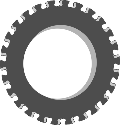 Vector de la imagen de la rueda de engranaje de lujo