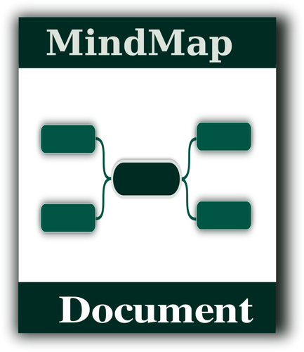 Gráficos de vetor de ícone Mindmap