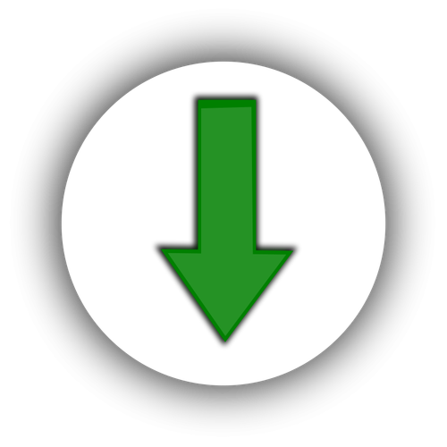 Verde descarga Vector icono