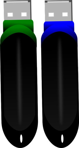 Twee flitsaandrijving vector afbeelding