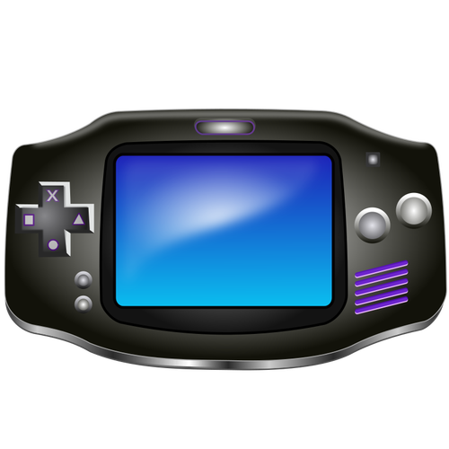 Game console vector image